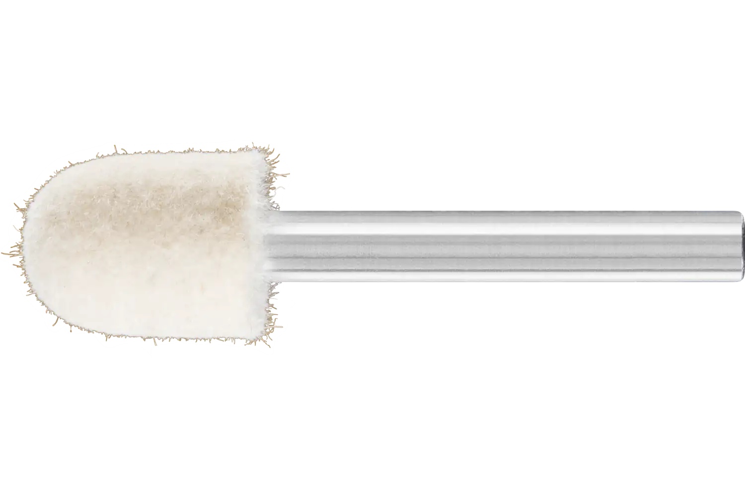 Picture of Pferd Felt Point, 9/16" x 3/4, Cylindrical Shape Radius End, Medium Grade, 1/4" Shank